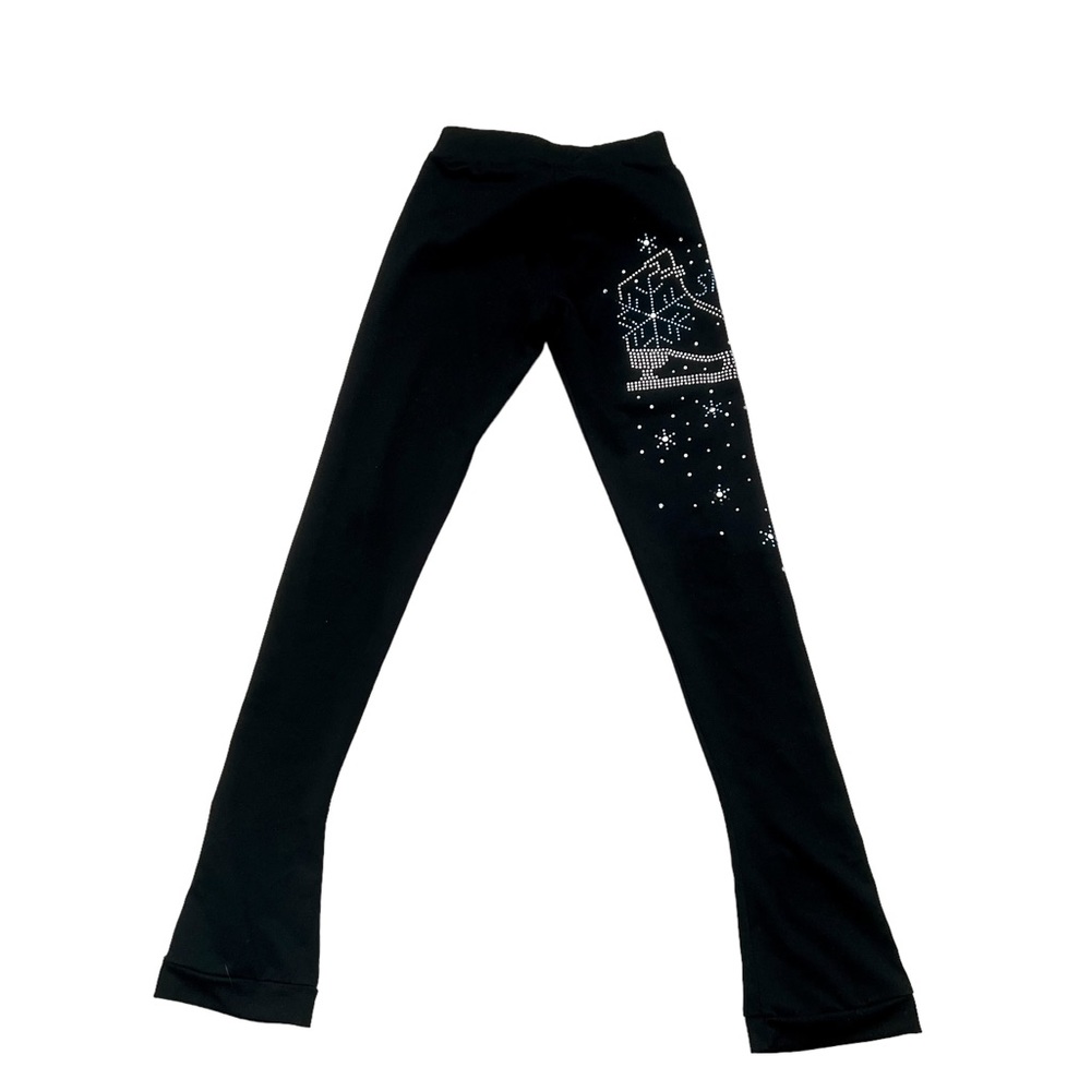 Girls rhinestone Figure skating pants size small. Ice skates/training